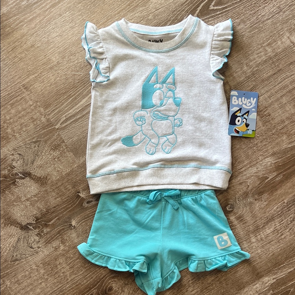 Bluey NWT Tank and Short Set size 4T